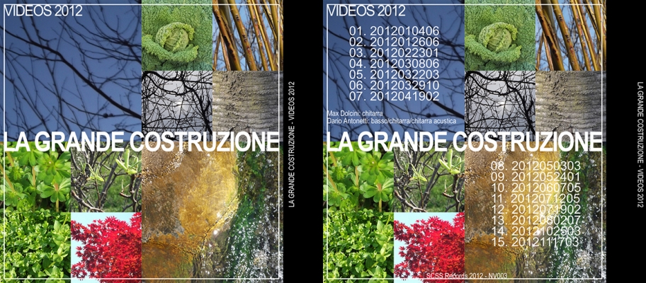 nv003 la grande costruzione: videos 2012 2012 nv003 la grande costruzione: videos 2012 2012